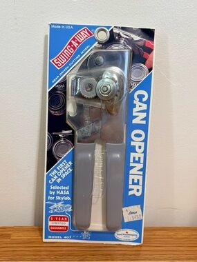 Vintage Swing A Way Can Opener New NASA Skylab 1st in Space Model 407 USA GRAY